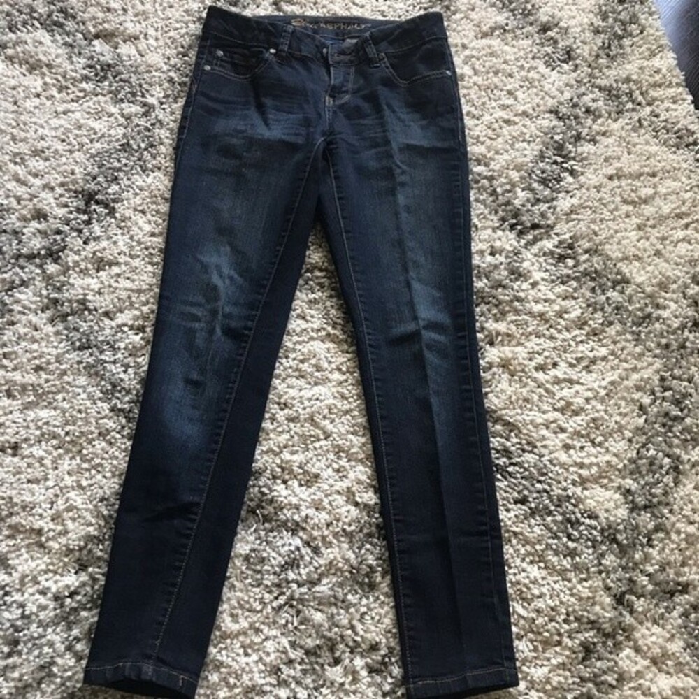 Blue Asphalt blue jeans 90’s vintage straight jeans size 5